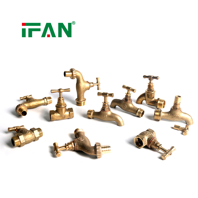 Латунный кран для стиральной машины Ifan, 1/2''-1''