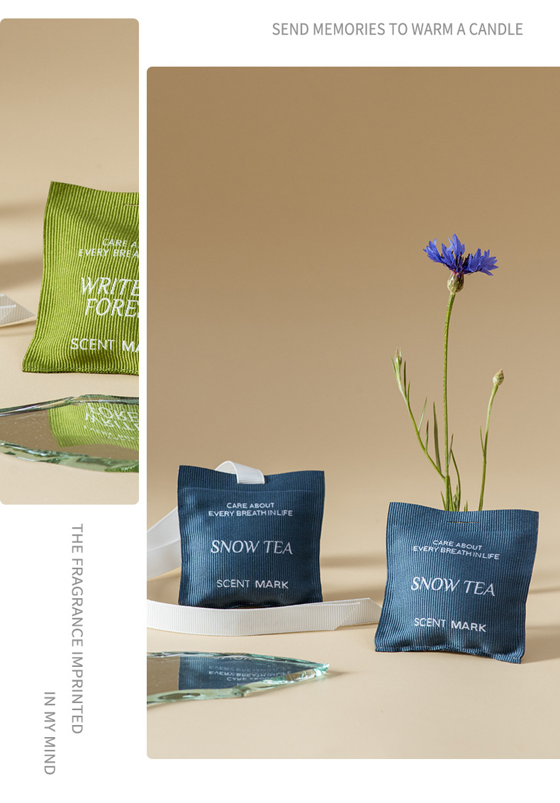 High Quality OEM Scented Bag with Hanging Ribbon and Outlet Clip for Car & Home