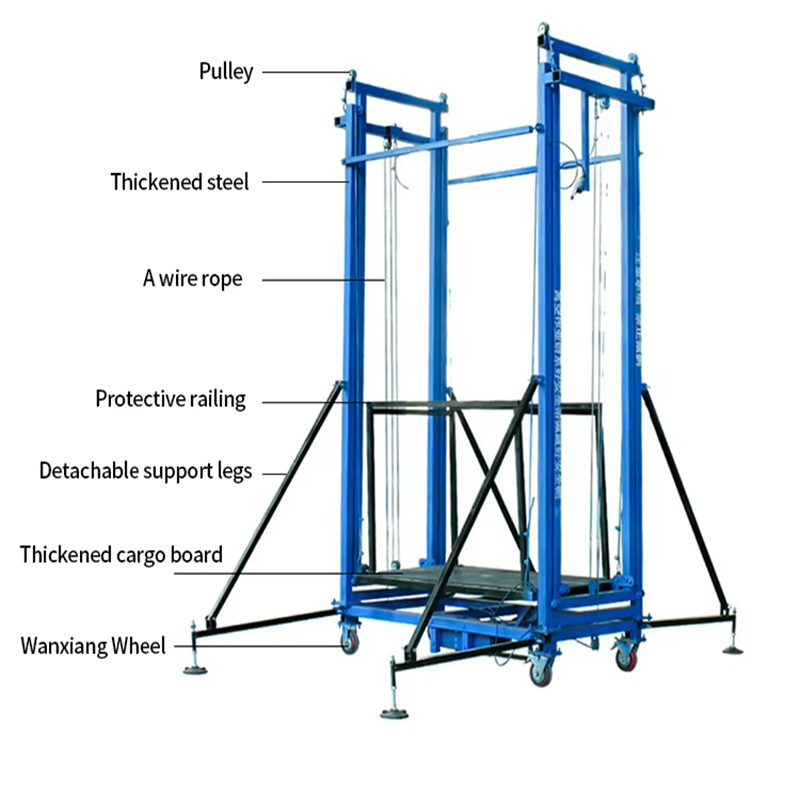 New Type 3-8m Electric Lifting Scaffolding Telescoping Lift Construction Indoor Freight Lift