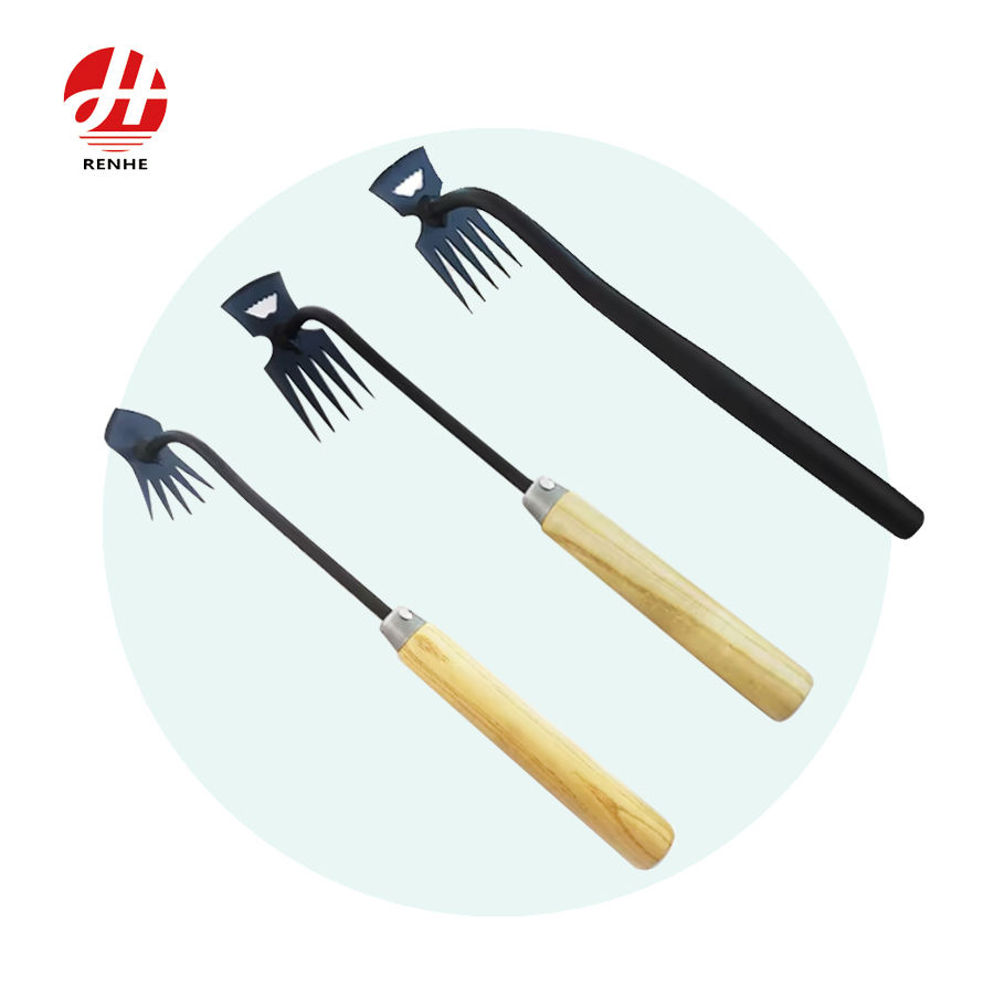Chinese Factory Small Garden Hoe Durable Multifunction Farming Weeding Tool with Handle