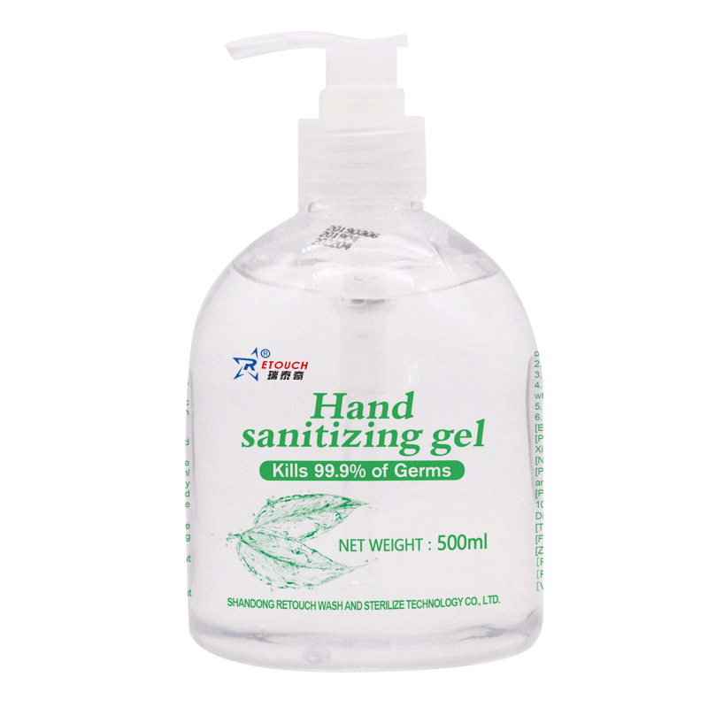 500ml 75% Alcohol Gel for Hand Disinfecting, Without Handwashing