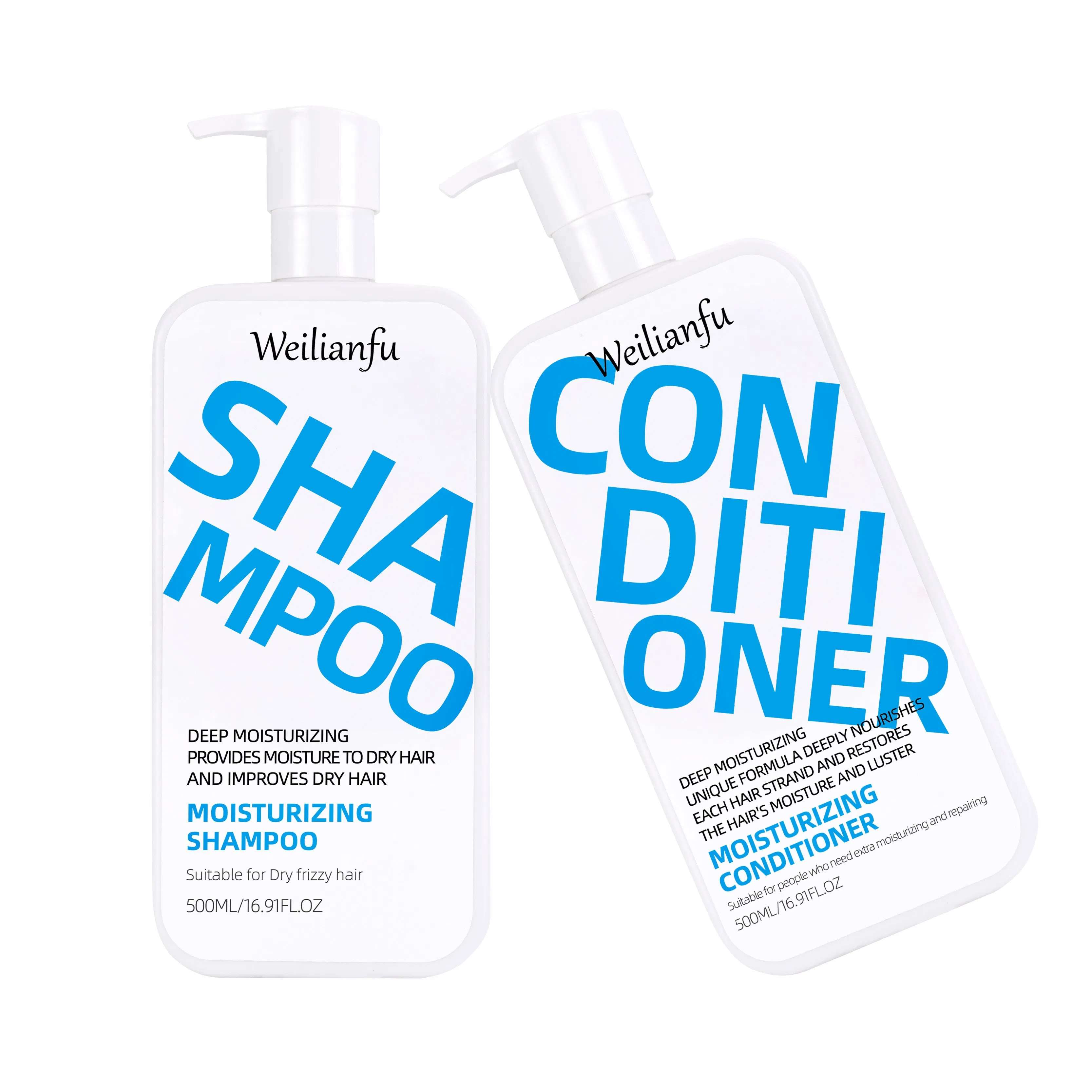 Nourishing Hair Shampoo and Conditioner Set Moisturizing Formula for Shine Hair Smoothness and Tangle-Free Hair Care
