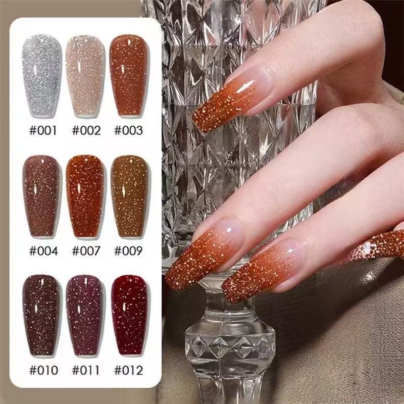 Reflective Disco Diamond Gel Nail Polish Collection Reflective Vernis UV Gel Polish