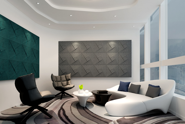 AG. Acoustic Denoise Material Sound Absorbing Wall Panel Polyester Felt Acoustic Ceiling for Reception Hall