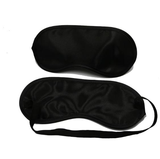Custom Satin Sleep Eye Mask Solid Color Light Eye Shade for Travel and Work