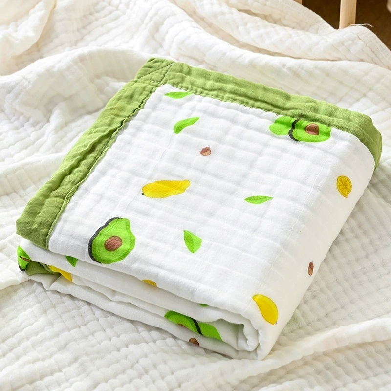 Supply High Quality 100% Cotton Baby Muslin Swaddle Blanket Towel Wraps for Kids