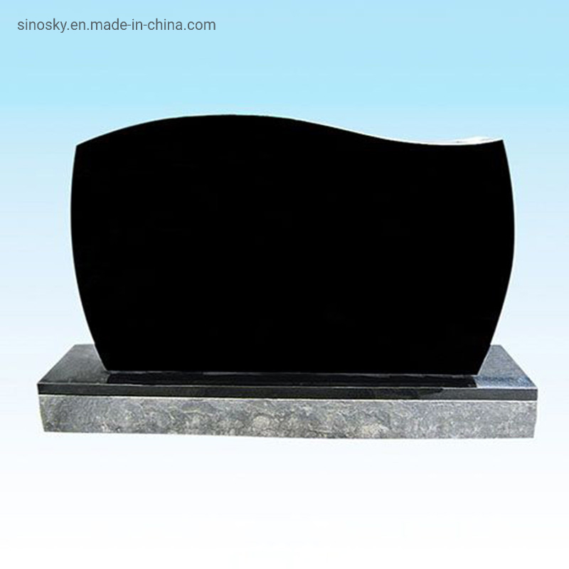 Wholesale Black Granite Custom Shape Headstone From China