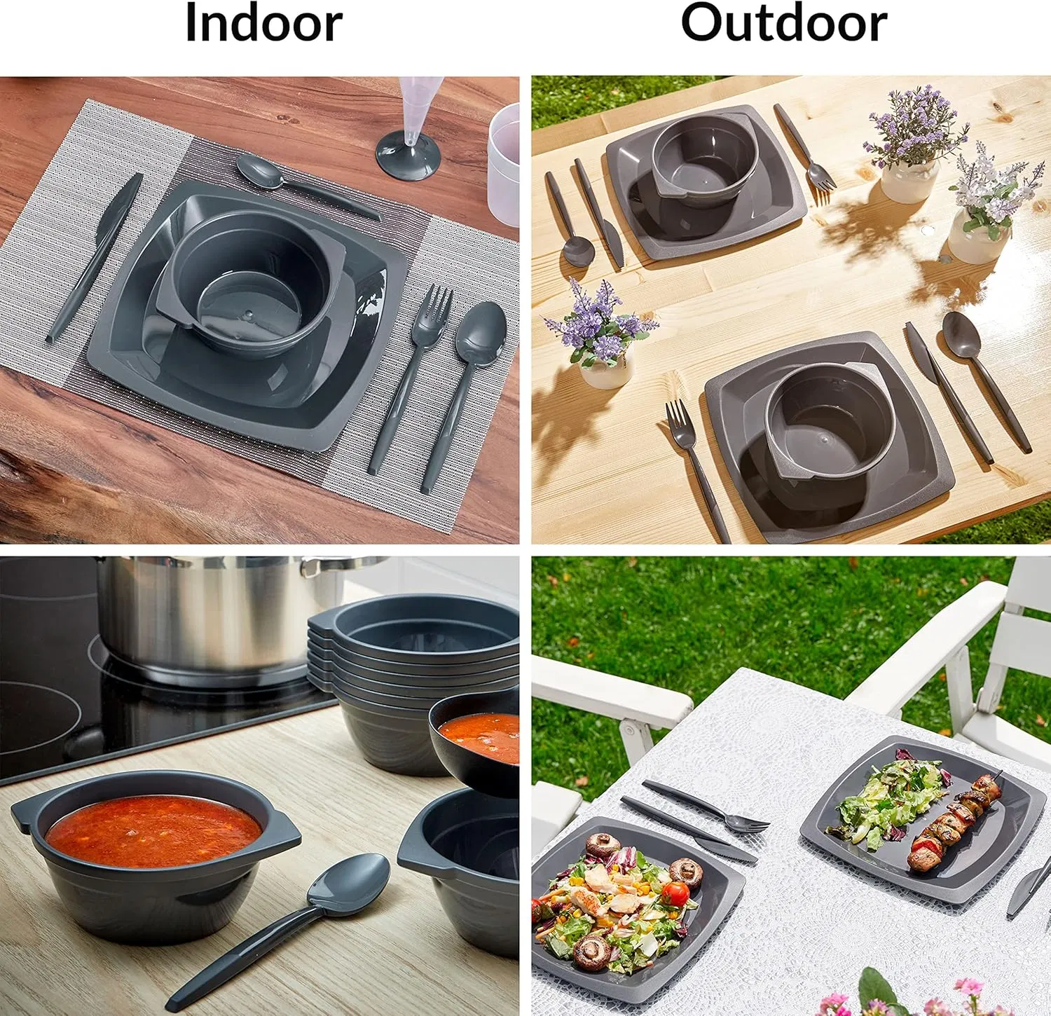 Wholesale OEM ODM Lightweight 100% Recyclable Dishwasher Safe Reusable Tablespoons