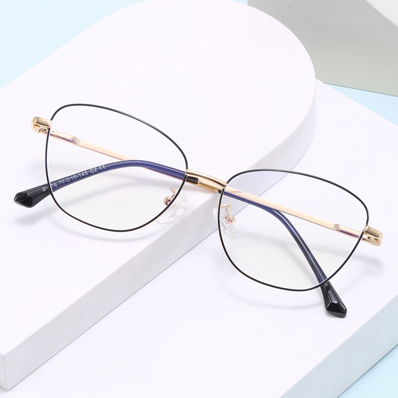 Womens Ladies Full-Rim Spring Hinges Elegant Classy Cat Eyes Optical Glasses Frame Eyeglasses Spectacles