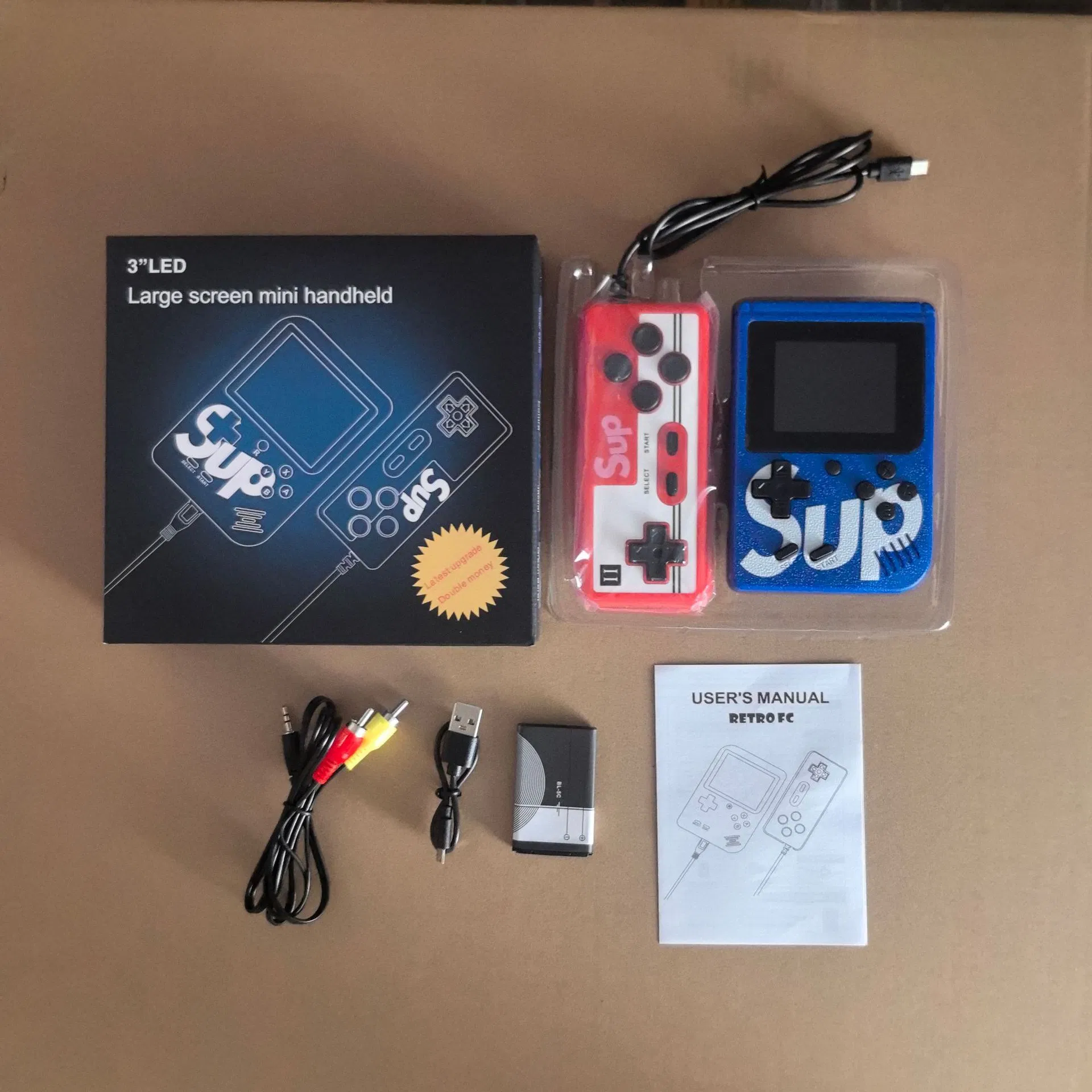 Factory Direct Christmas Kid′ S Gifts Handheld 2.8-Inch Game Console for Sup 400 in 1 Two-Players Children′ S Game Machine