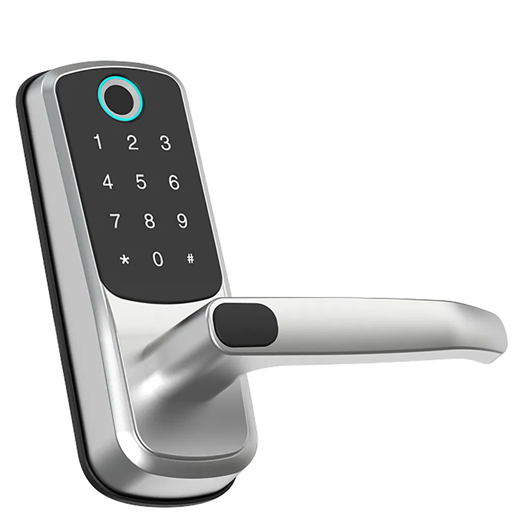 WiFi Bluetooth Door Handle Security Digital Keyless Fingerprint Door Lock