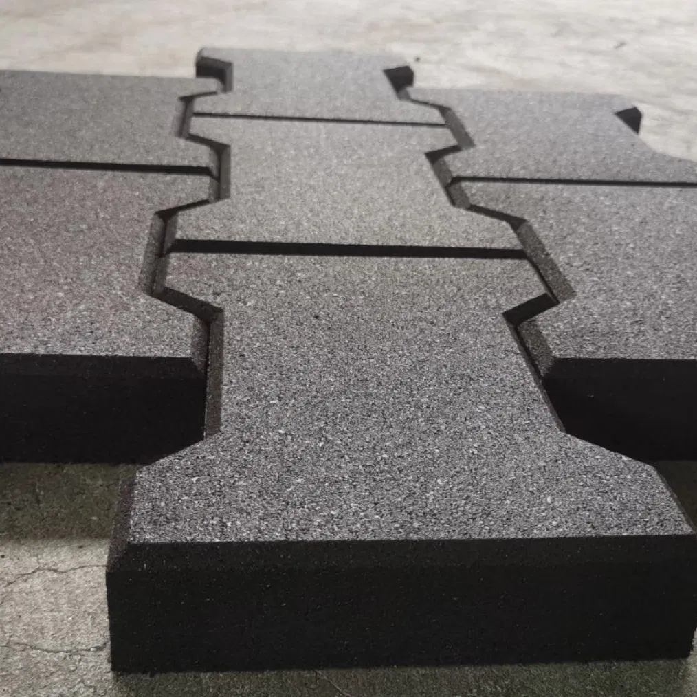 Recycled Rubber Dog Bone Paver Outdoor Tiles