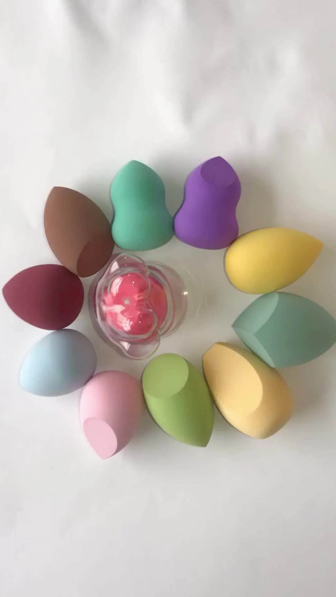 Soft Vegan Latex Free Custom Logo Beauty Egg Foundation Powder Puff Blending Makeup Blender Sponge for Liquid
