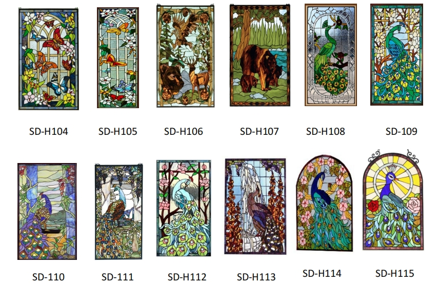 Customized Tiffany Style Art Stained Glass Windows for Home Decor Art Decorative