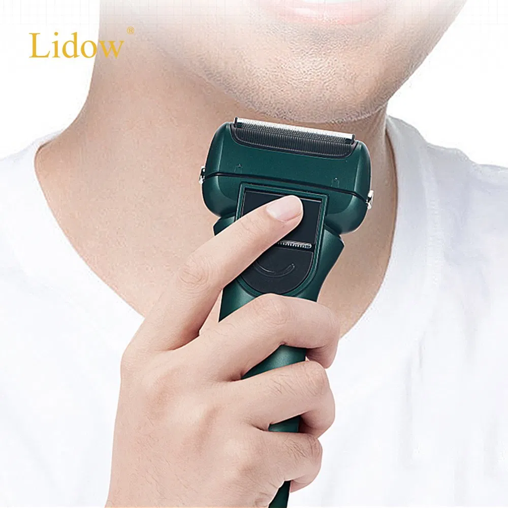 Two Reciprocating Floating Blades Electric Rechargeable Foil Shavers for Men