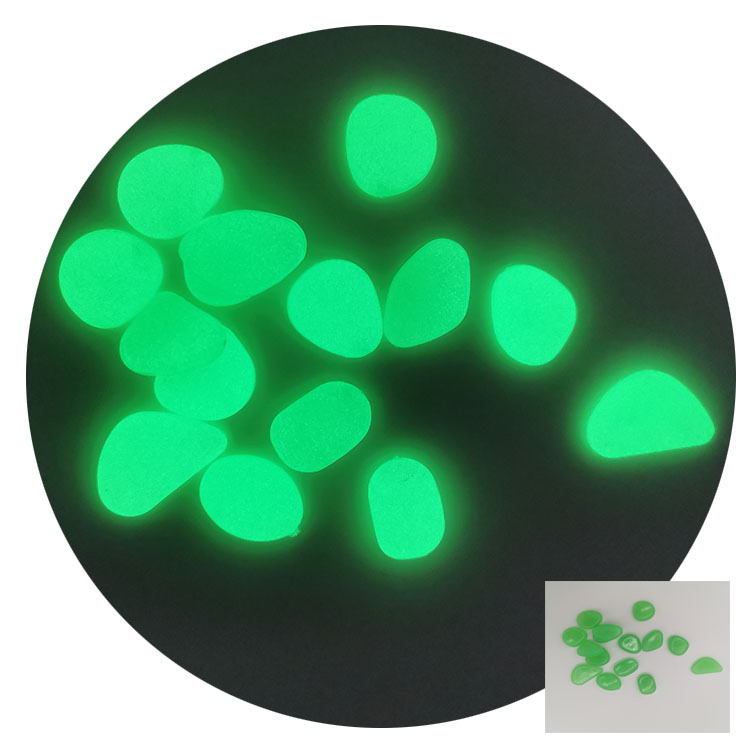 Garden Luminous Pebbles Rocks Glow Stone Decor Night Glowing Stone