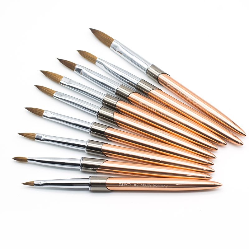 Private Label Animal Hair 100% Kolinsky Nails Acrylic Brush 