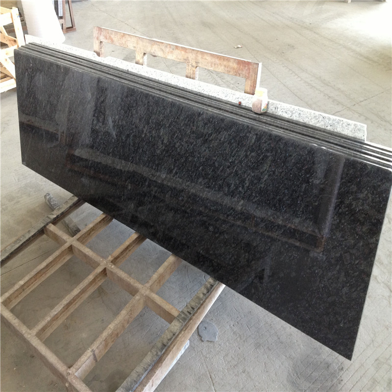 Elegant Popula Butterfly Blue Granite Vanity Countertop Island Top