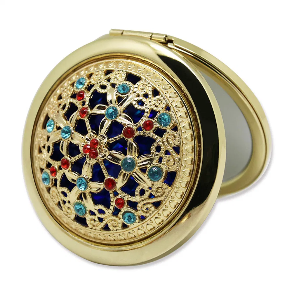 Fashion Gift Folding Antique Custom Logo Makeup Mirror