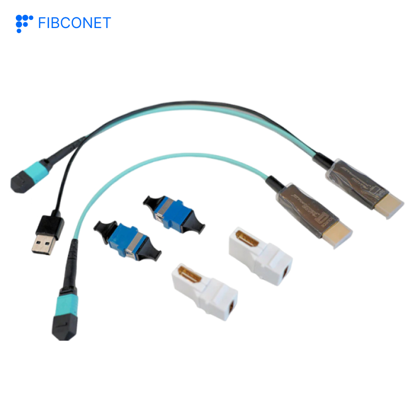 Long-Distance Signal Transmission More 600 Meters Om4 Fiber 8K 48gbps Fiber Optic HDMI Cable