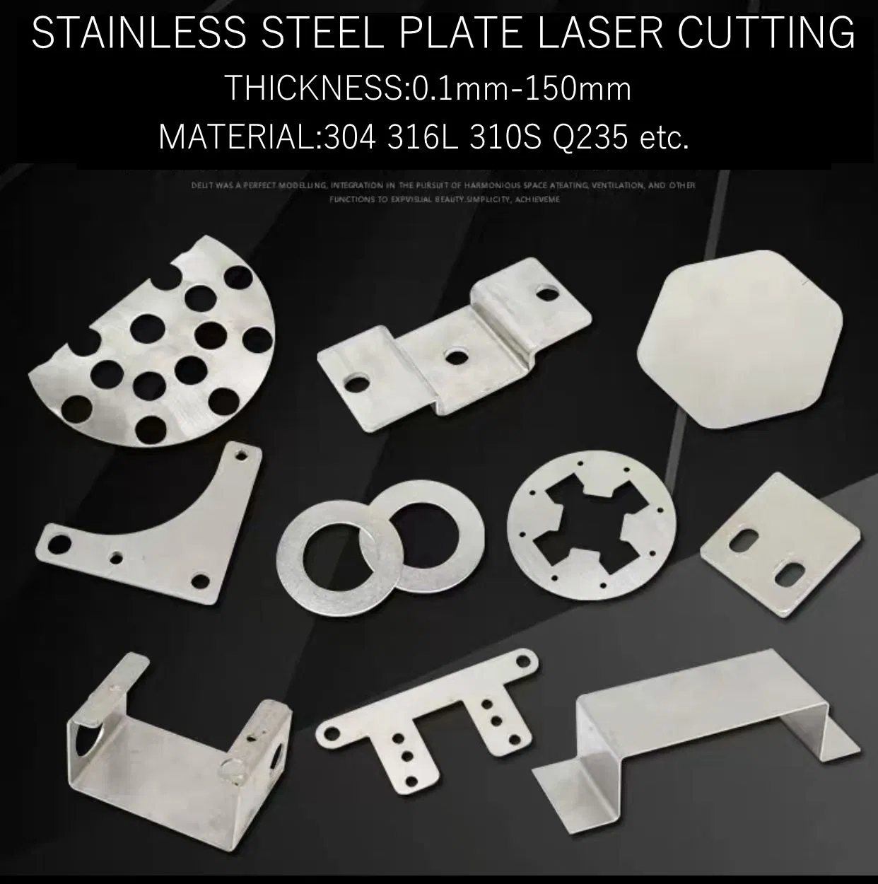 Laser Cutting Bending Polishing Welding Cast Acrylic Plastic Stainless Steel Plate Sheet