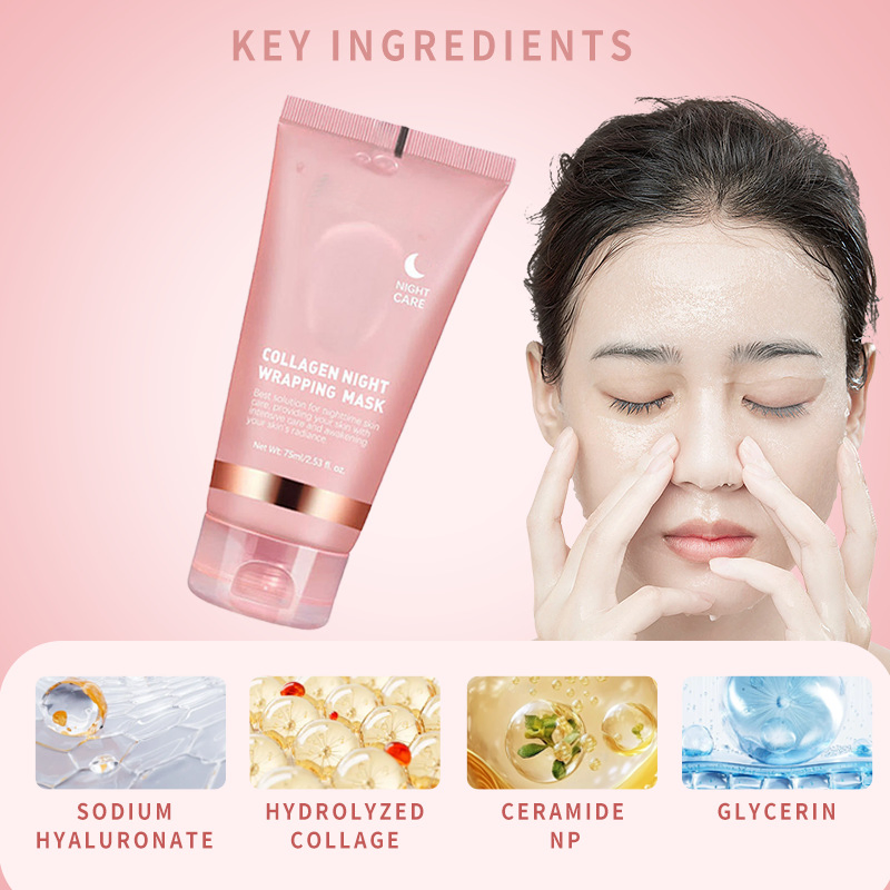 Peel off Mask Nourishes Uneven Skin with Hydrolyzed Collagen for Glowing Skin