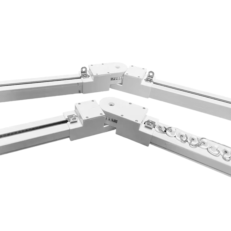 Manufacture 90-270 Degree Motorized Curtain Track Rail Corner Connector