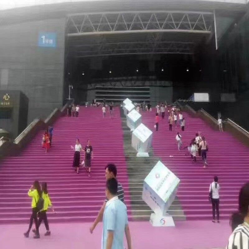 Polyester Exhibition Flooring Non Woven Carpet Colorful/Various/Xustomized Specification