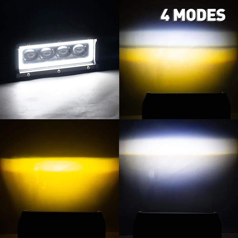 BKR 4x4 Tractor Truck Boat All-Terrain Vehicle LED Light Bar with 6D Optical Lens