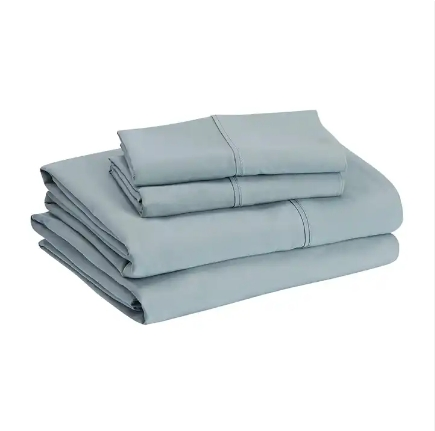 Cheap Price Factory Custom Wholesale Solid Color Soft Washed 100% Cotton Bed Sheet Set