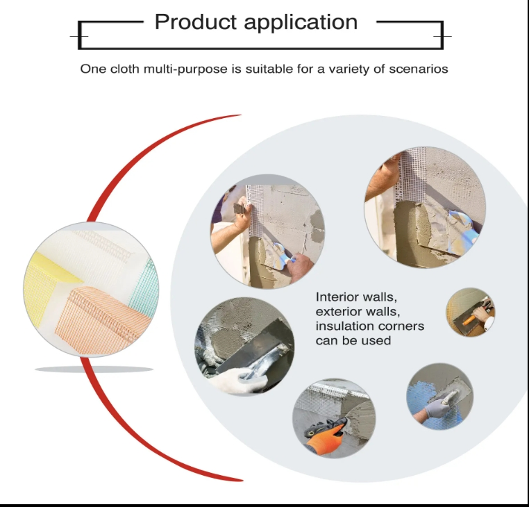 Flexible PVC Corner Bead with Fiberglass Mesh to Protect Wall Corner