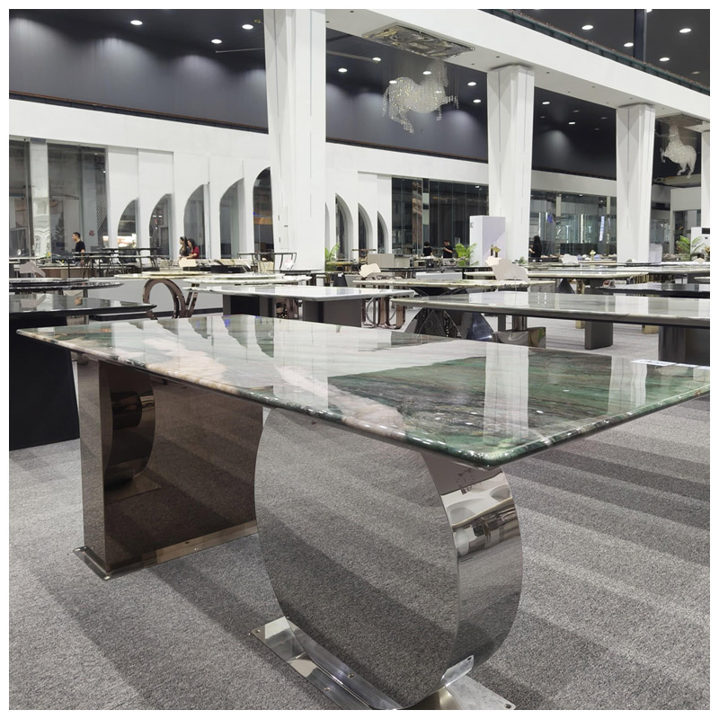 Brazilian Luxury Fuchsite Crystal Green Quartzite Rectangle Tables