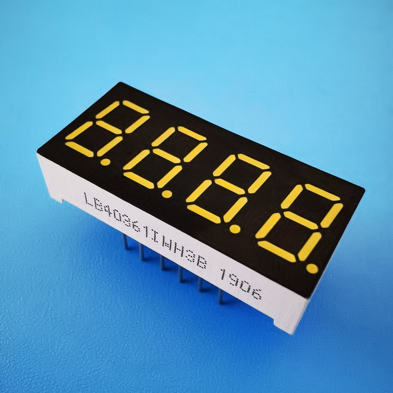 4 Digit 0.36" 7 Segment LED Display Common Anode for Instrument Panel