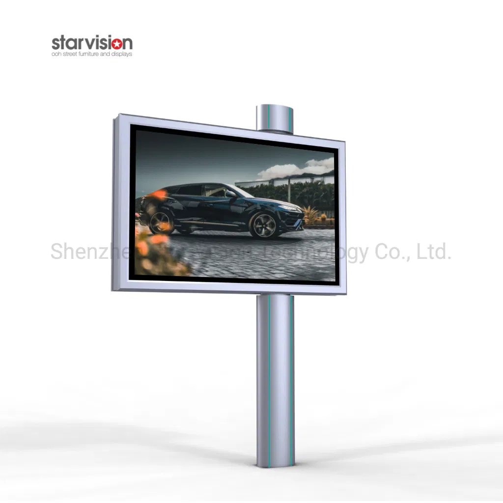 Double Sided Backlit Advertising Outdoor Waterproof Scrolling Billboard