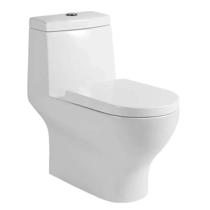 Modern Rimless Two-Piece Ceramic Toilet for European Standards