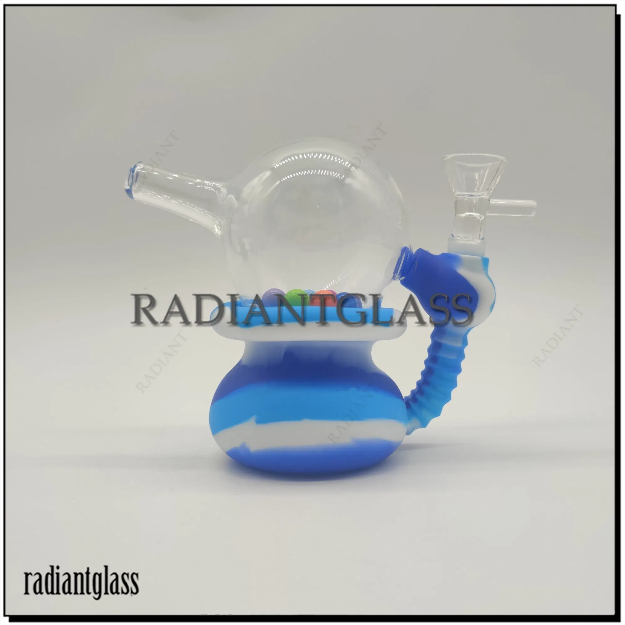 Silicone Water Pipe 192g Ball Shape Mix Color Smoking Pipe Easy to Clean Wholesale Factory