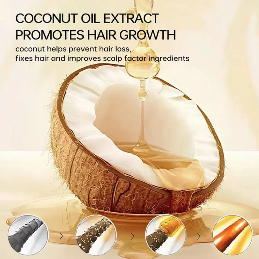 Natural Coconut Oil Hair Conditioner Hydrating Nourishing Deep Cleansing Hair Care