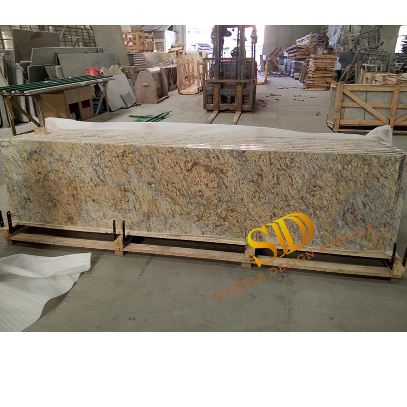China Manufacturer Brazilian Giallo Golden Granite Countertop