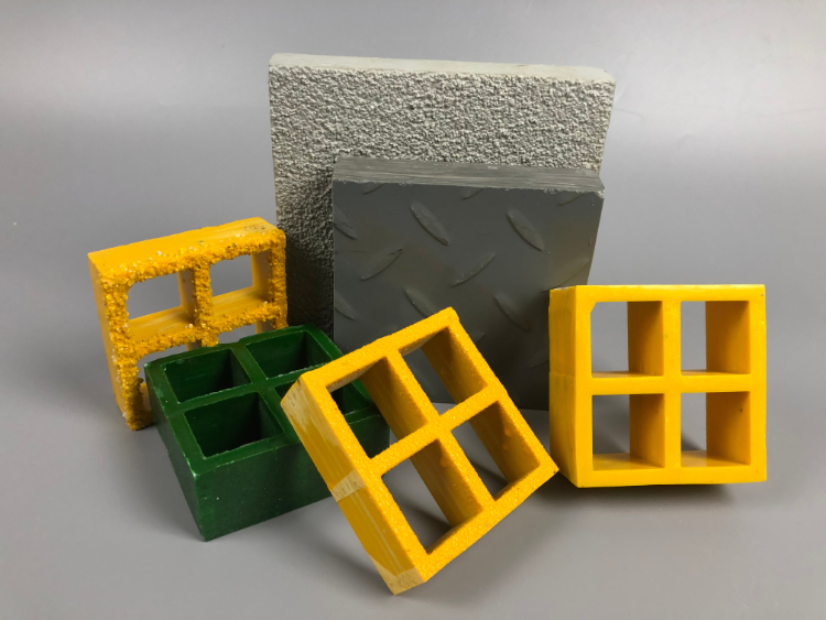 1.5′ ′ Anti-Slip Fiberglass FRP Molded Sheet Mesh Grating for Floor