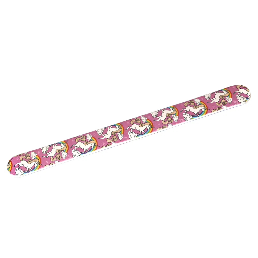 Professional Custom Double Side Disposable Nail File 100/180 Sandpaper Nail File