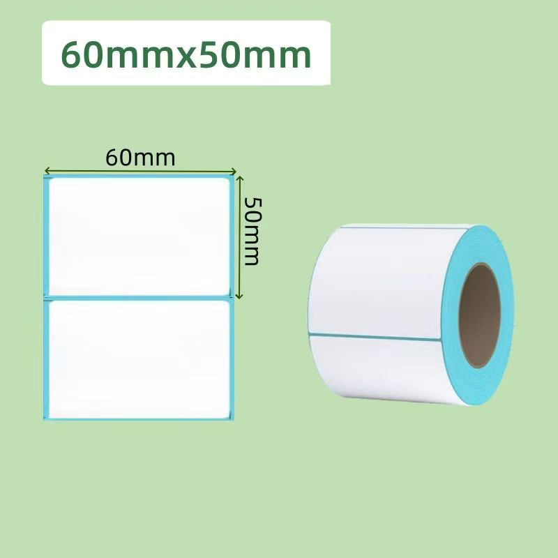 High Quality White Three-Proof Thermal Self-Adhesive Label Paper Roll for Supermarket Labels (customizable in size)