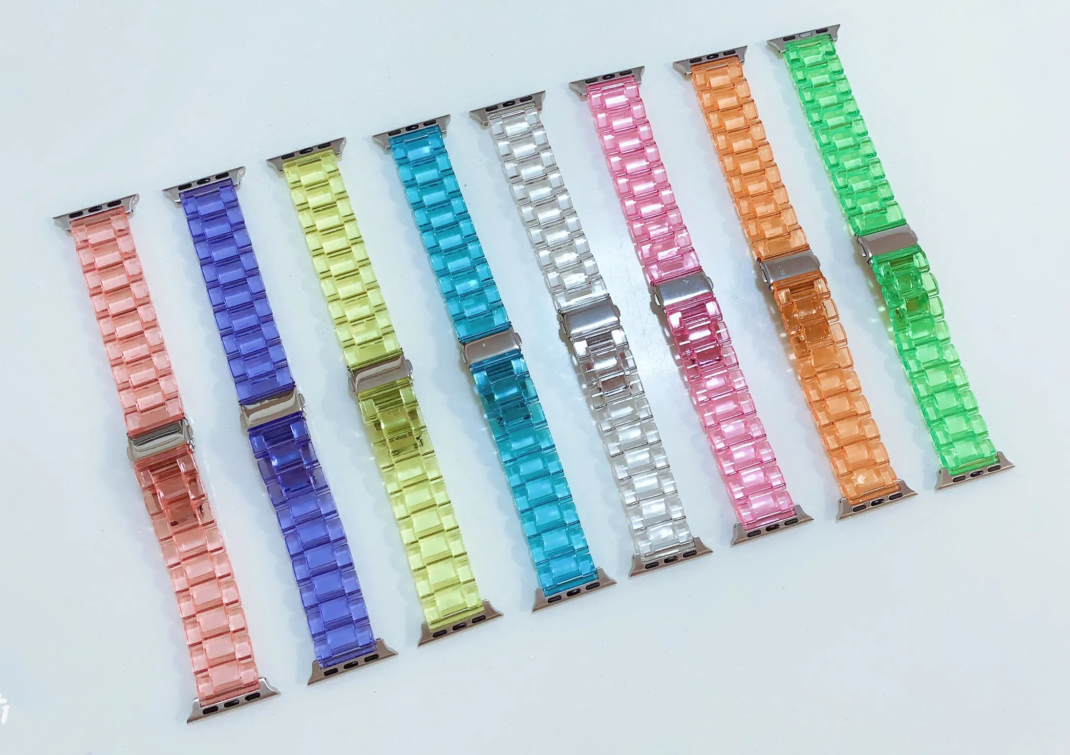 Factory Price Plastic Strap for Apple Watch Band 38/40/41mm Transparent Smart Bracelet for iWatch Series 7 6 5 4 3 Se 42/44/45mm