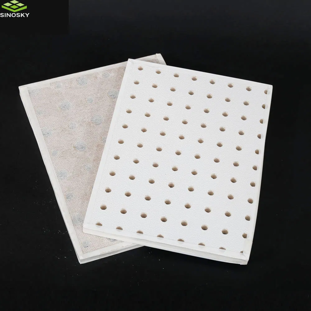 Best Sound Absorption Perforated Gypsum Board Ceiling for Partition Wall Systems