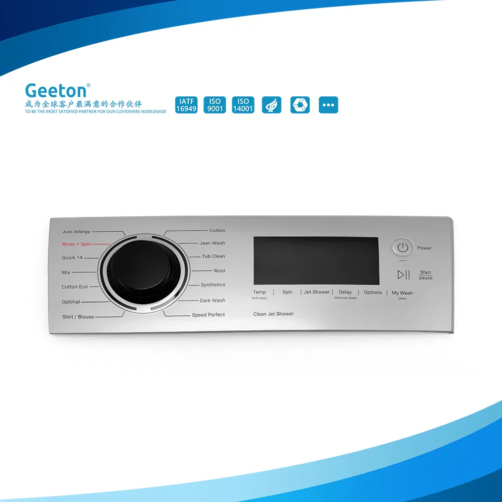 Custom Plastic in-Mold Labeling (IML) Settings Panel for Washing Machine