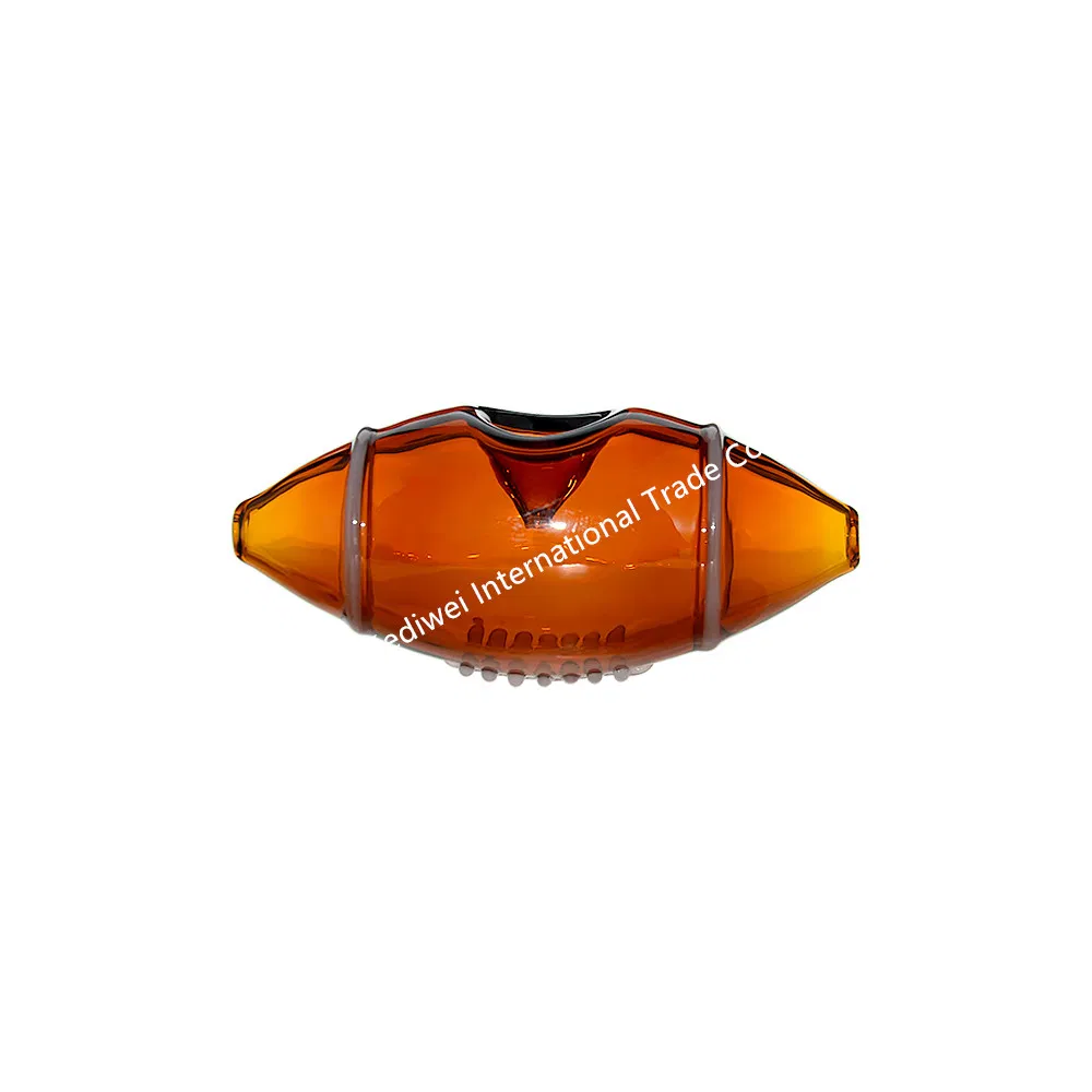 Rugby Design Glass Hand Pipe Smoking Pipe Oil Burner Factory Wholesale