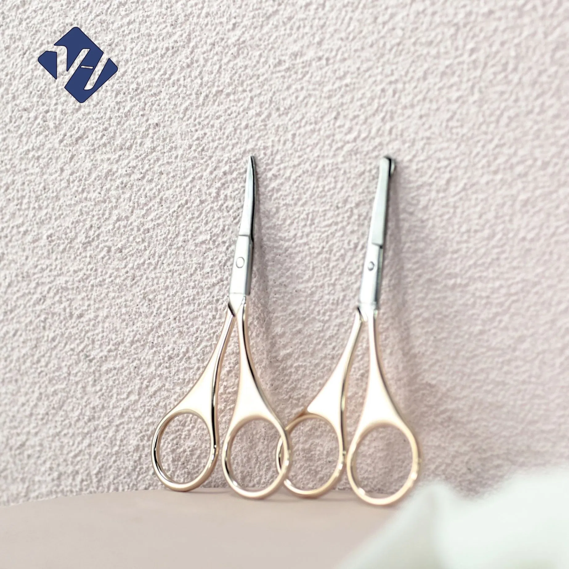 High Quality Beauty Eyebrows Scissors Stainless Steel Nose Hair Cosmetic Scissor