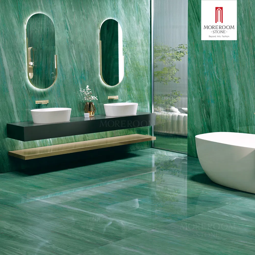 Porcelain Slabs Royal Emerald Marble Look for Wall and High End Design