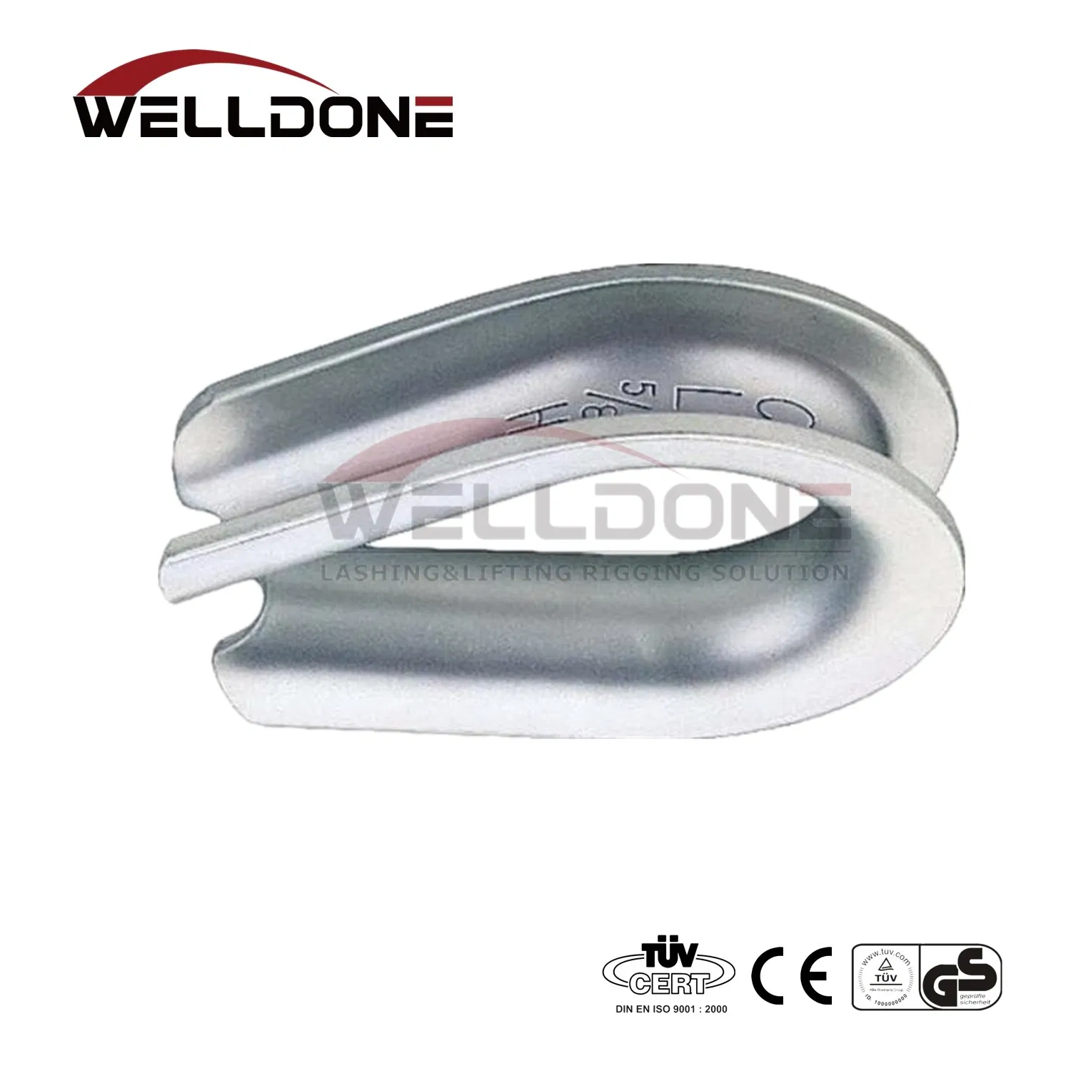 C15 Carbon Steel Us Type G414 Extra Heavy Wire Rope Thimbles