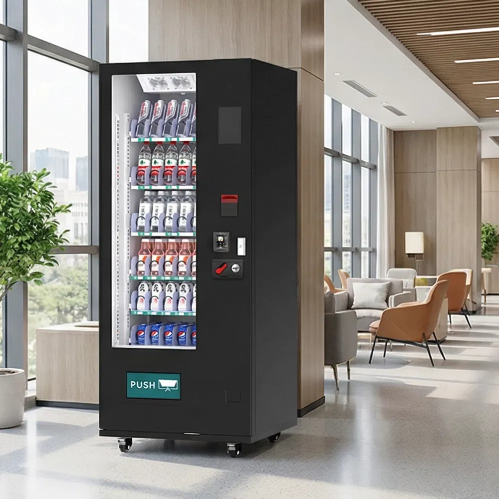 6 Layers Drinks Commercial Beverage Vending Machine Coin Specie Bill Acceptor