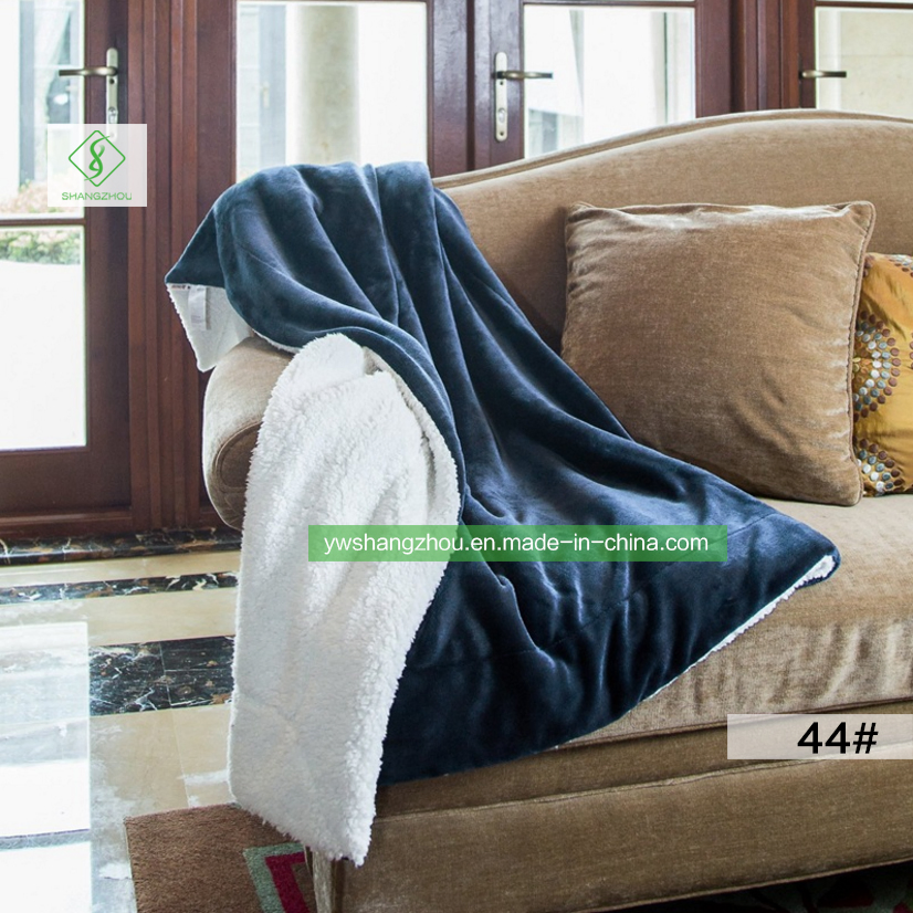 Home Textile Chalba Lamb Blanket Thickened Double-Size Winter Flannel Blanket